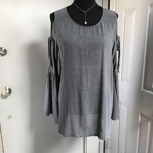 Cold shoulder tunic